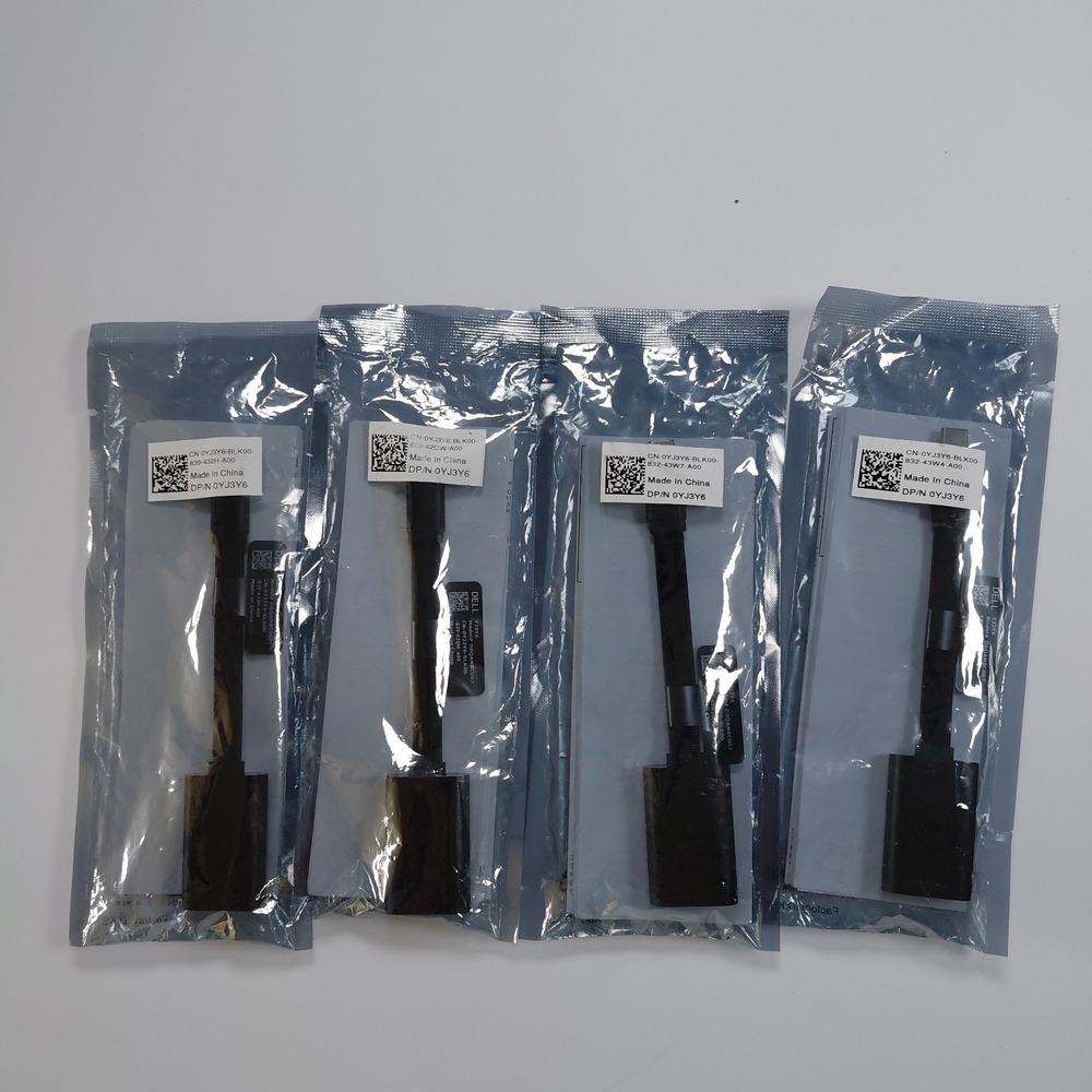 4 DELL 0YJ3Y6 ADAPTER USB-C TO DISPLAYPORT(F) ADAPTER PC COMPUTER CABLE SEALED